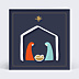 Carte de Voeux Particuliers Dessin crèche