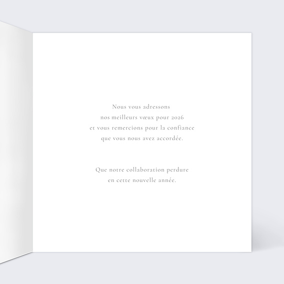 Carte de vœux entreprise Balance simple Intérieur Droit