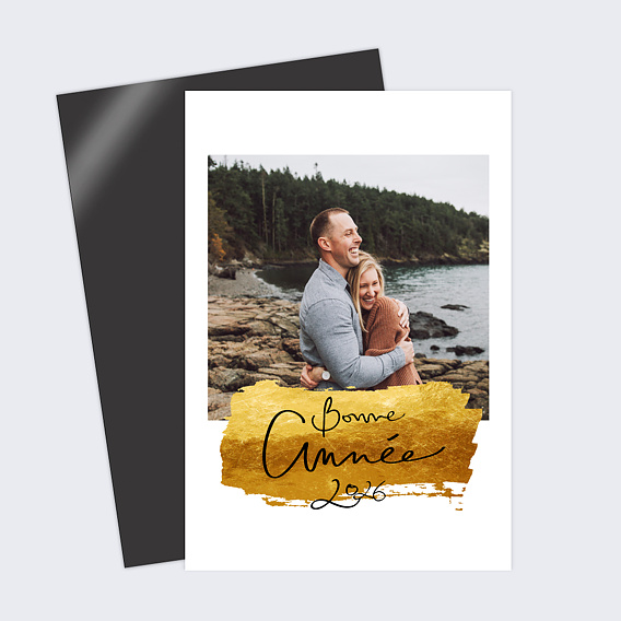 Carte de voeux Pinceau Vermeil