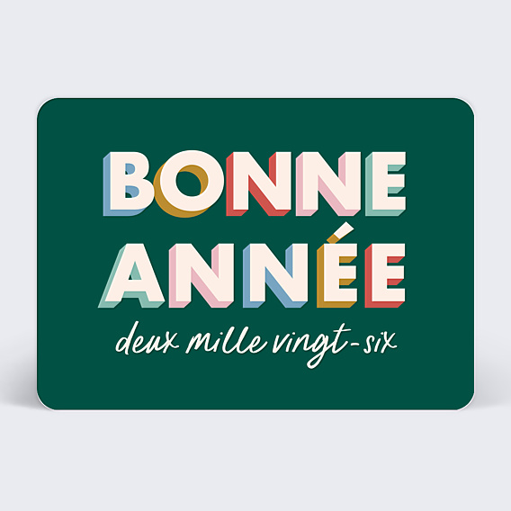 Carte de voeux Carte de voeux colorés