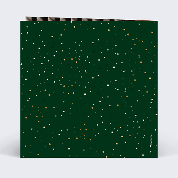 Carte de voeux Carte de voeux Pétillante Verso