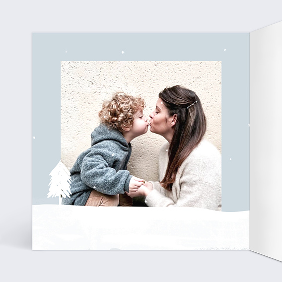 Carte de voeux Corde à linge voeux Intérieur Gauche