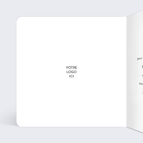 Carte de vœux entreprise Carte de voeux croissance Intérieur Gauche