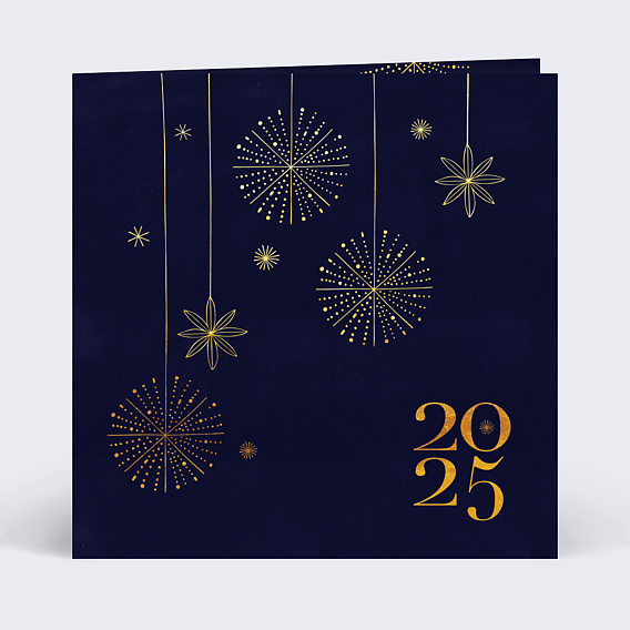Carte de voeux Boule de Noël