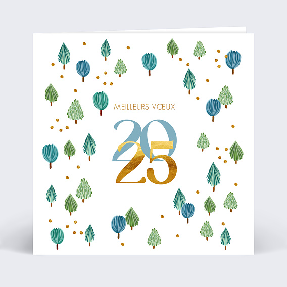 Carte de voeux Forêt