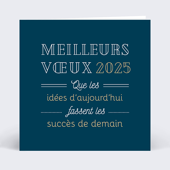 Carte de vœux entreprise Joli Message