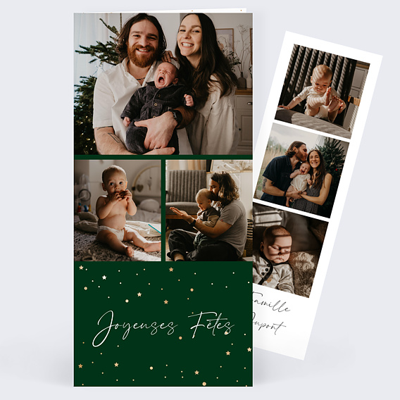 Carte de voeux Carte de voeux Pétillante