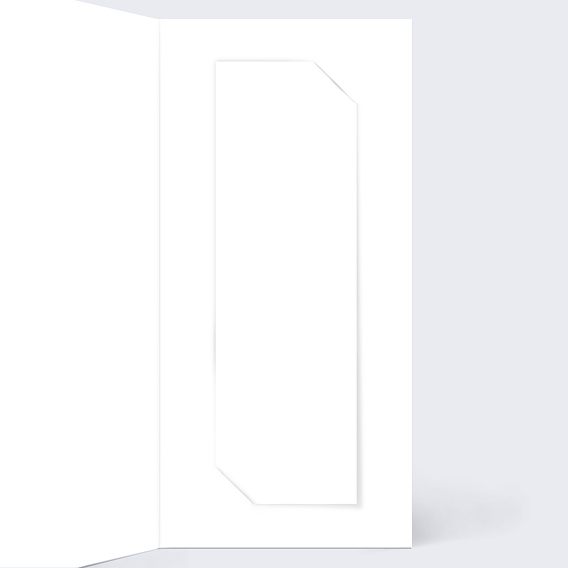 Carte de vœux entreprise Modèle 100% Personnalisable Intérieur Droit