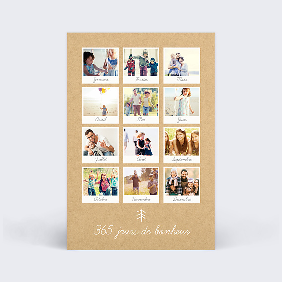 Carte de Voeux Particuliers Carte vœux calendrier