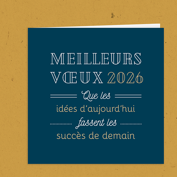 Carte de Voeux Entreprise Joli Message