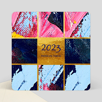 Carte de voeux virtuelle entreprise 2022 Carte de voeux créative