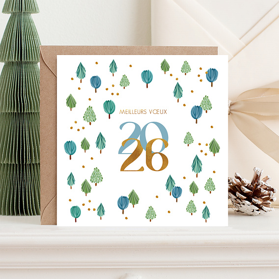 Carte de voeux Forêt Après 1