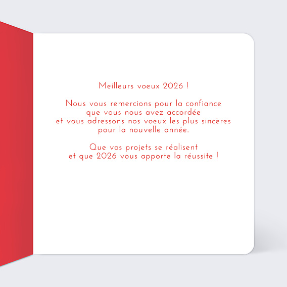 Carte de Voeux Entreprise Année Lumineuse
