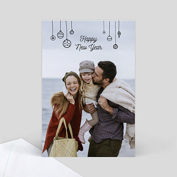 Carte de Voeux Particuliers Jolies décorations