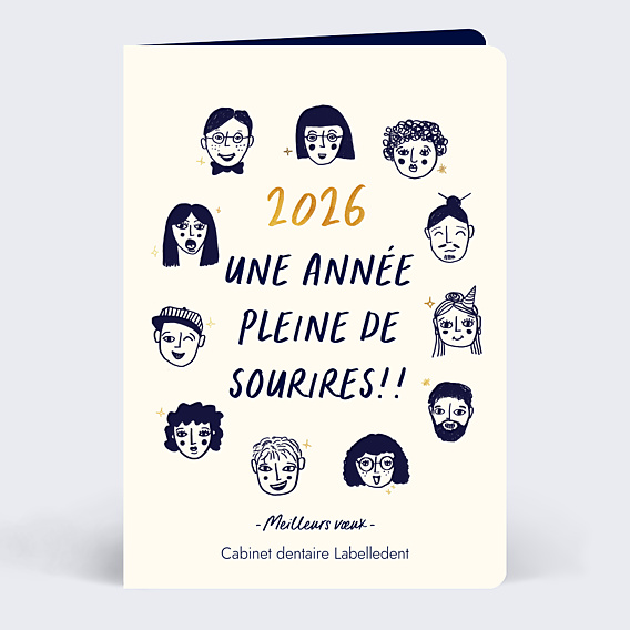 Carte de Voeux Entreprise Team Sourires