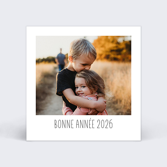 Carte de Voeux Particuliers Polaroïd