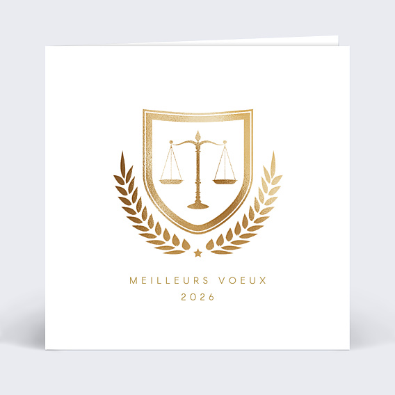 Carte de Voeux Entreprise Justice
