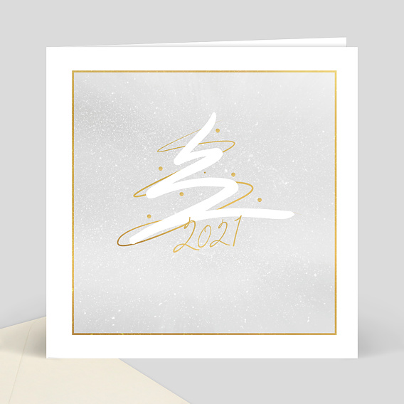 Carte de Voeux Entreprise Carte de voeux sapin