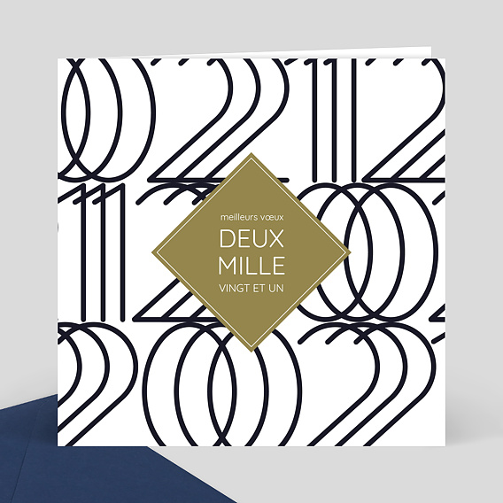 Carte de Voeux Entreprise Typographie carte de voeux