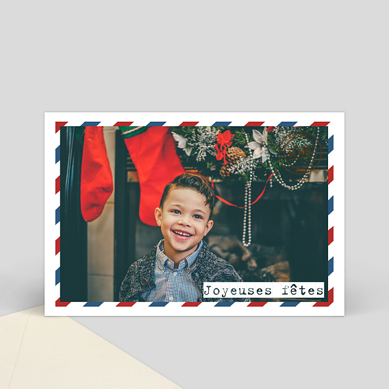 Carte de Noël Vintage enveloppe noël