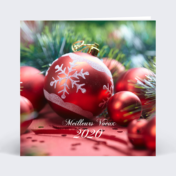Carte de Voeux Entreprise Voeux ambiance Nöel