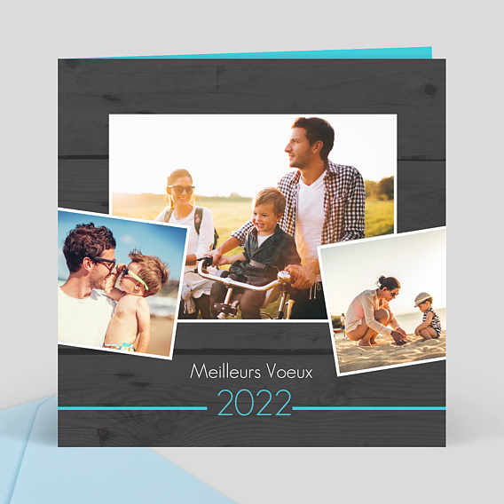 Carte de Voeux Particuliers Bois