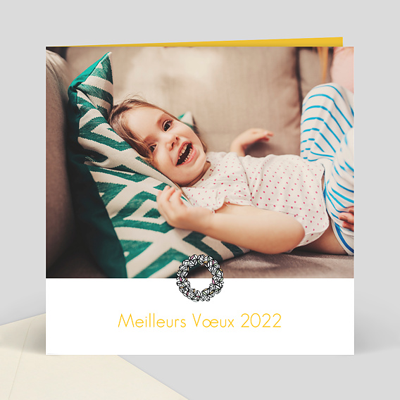 Carte de Voeux Particuliers Voeux couronne photo