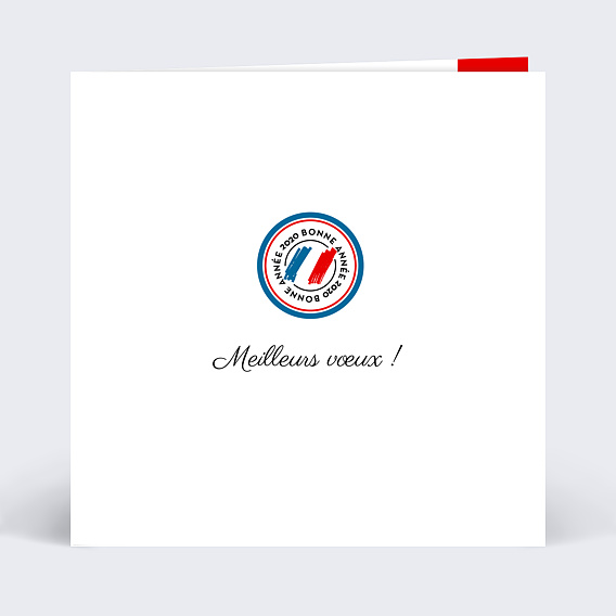 Carte de Voeux Entreprise Voeux message solidaire