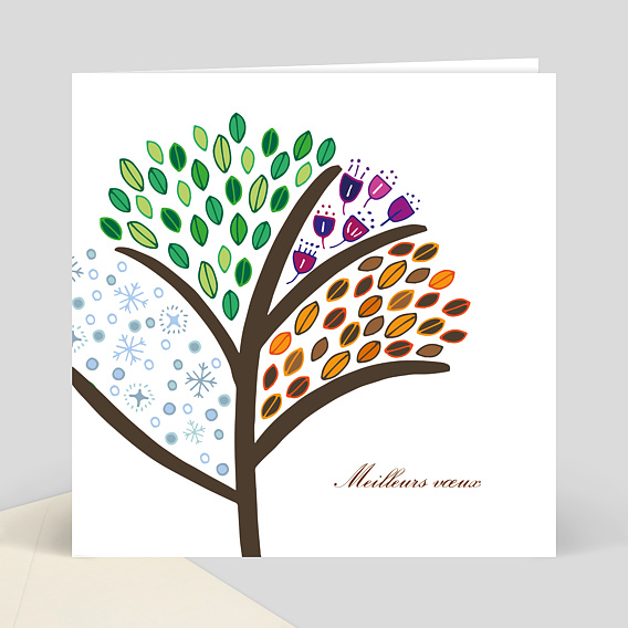 Carte de Voeux Entreprise Voeux de saison