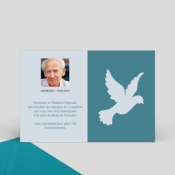 Remerciements Décès Colombe