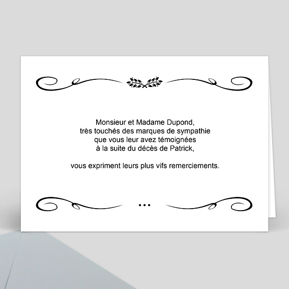 Remerciements Décès Ardoise