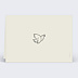 Carte de condoléances Colombe Simple Verso