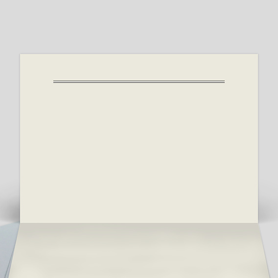 Carte de condoléances Colombe Simple Intérieur Gauche