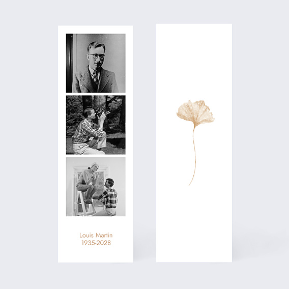 Remerciements Décès Fleur Beige