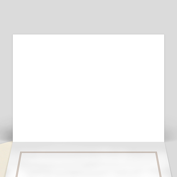 Carte remerciement décès Orchidée Blanche Intérieur Gauche