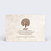 Carte remerciement décès Arbre Effet Papier