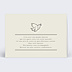Carte de Condoléances Colombe Simple