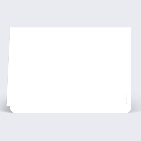 Carte remerciement décès Orchidées Verso