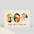 Carte de Pâques photos oeufs