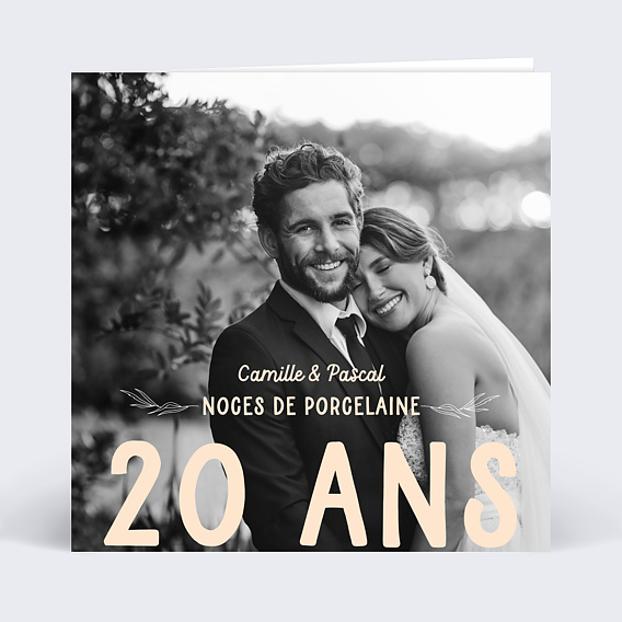 Anniversaire de Mariage 20 ans