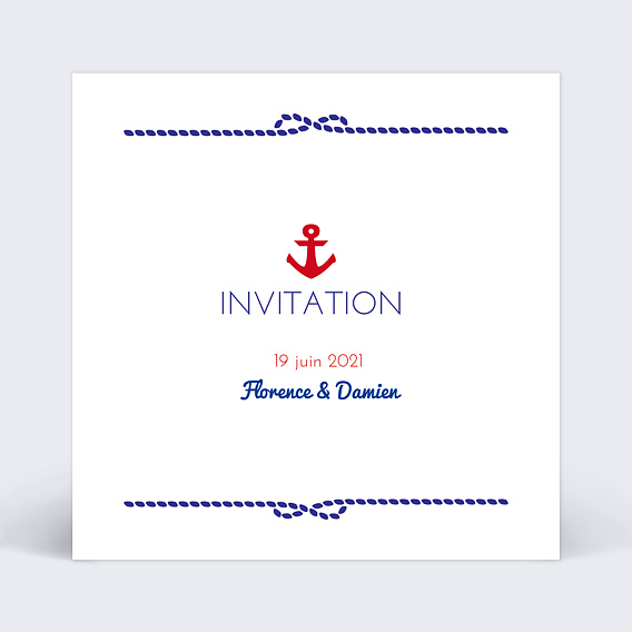 Cartes Invitation Mariage Mer