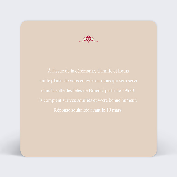 Cartes Invitation Mariage Carte d invitation mariage