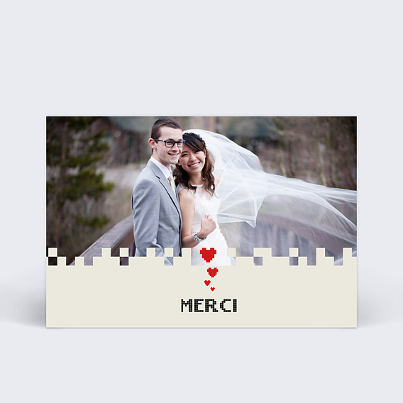 Remerciements mariage Carte de remerciement mariage personnalisable 