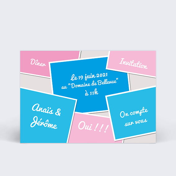 Cartes Invitation Mariage Collage invitation mariage