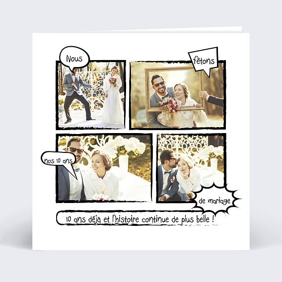 Invitation anniversaire mariage Invitation Humour 