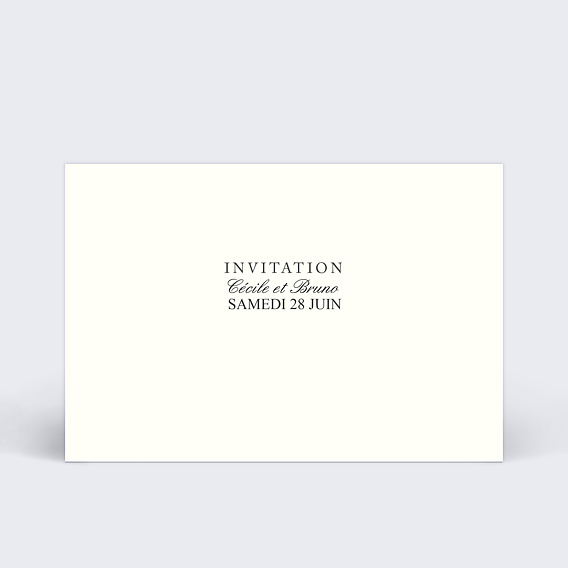 Cartes Invitation Mariage  Invitation mariage classique beige