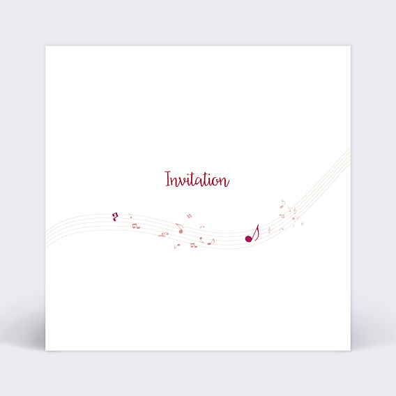 Cartes Invitation Mariage Invitation musique