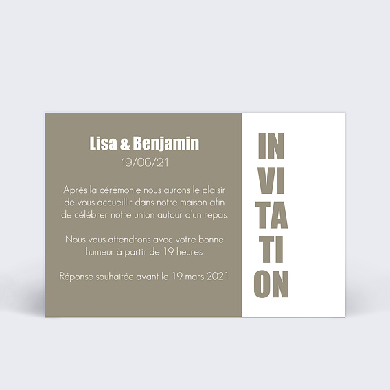 Cartes Invitation Mariage Invitation trio photo carte mariage