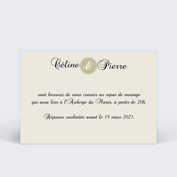 Cartes Invitation Mariage Invitation mariage calligraphie