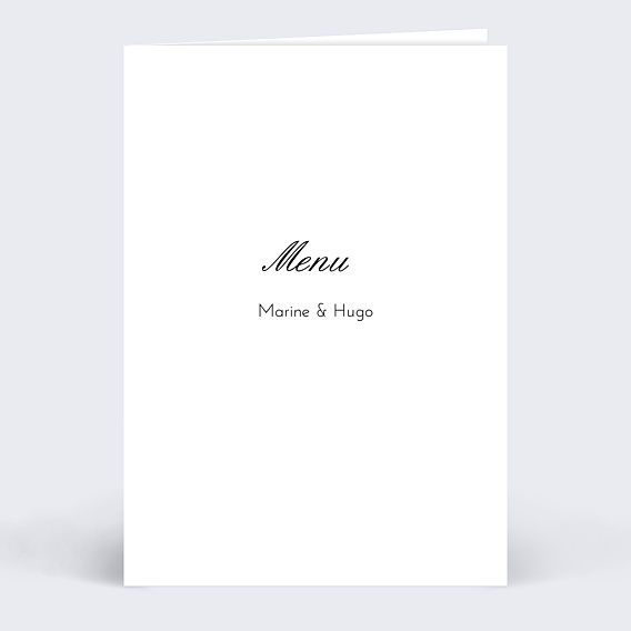 Menu mariage Menu Classique